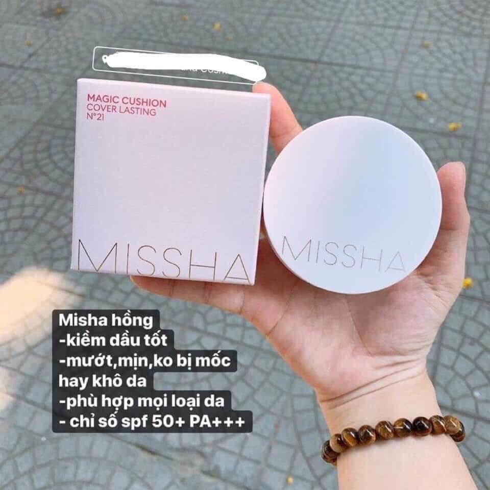 Phấn Nước Che Phủ Hoàn Kiềm Dầu Missha M Magic Cushion Cover Lasting SPF50+/PA+++ 15g | BigBuy360 - bigbuy360.vn