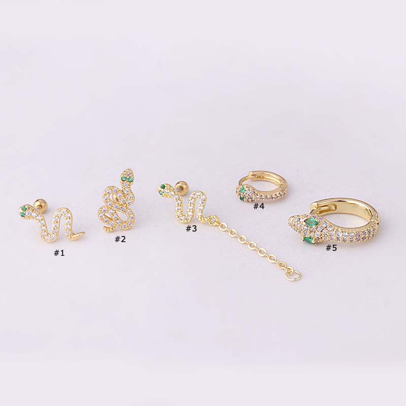 1 Khuyên Tai Hình Rắn Thời Trang 20G