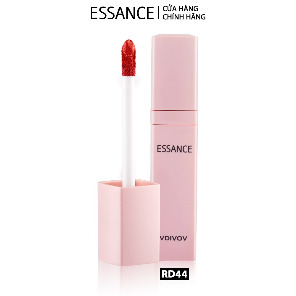 Combo Phấn nền siêu mịn lâu trôi Essance Veil Fit Two Way Cake SPF40/PA++ 7g và Son Kem Soft Lip Liquid 3g màu RD44