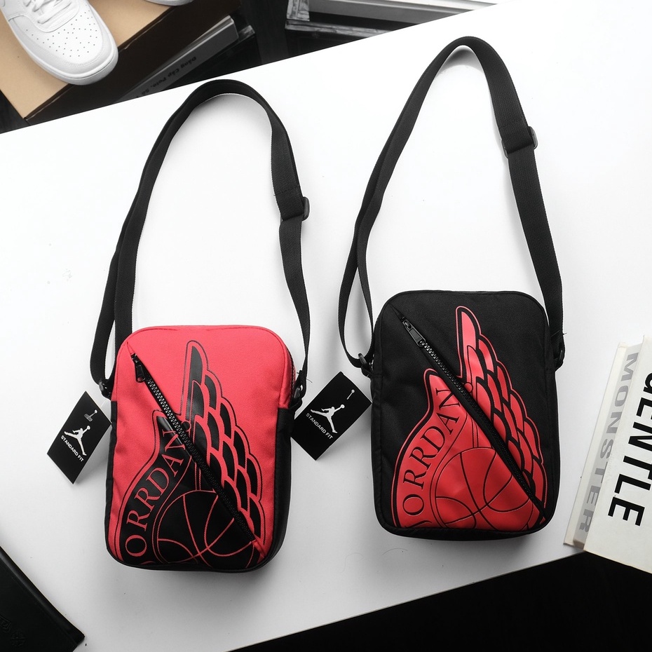 TÚI CHÉO NAM JORDAN AIR SOLOMON SIÊU CHẤT,LOGO TATOO ĐẢNG CẤP.KHÓA KÉO LOGO AIR XỊN SÒ