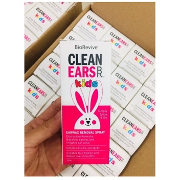 HỘP XỊT TAI THỎ CLEAN EARS MẪU MỚI