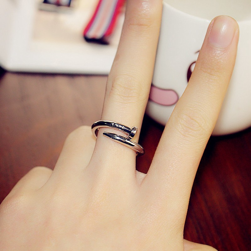 Adjustable Ring Men Simple Couple Ring New Korean Style