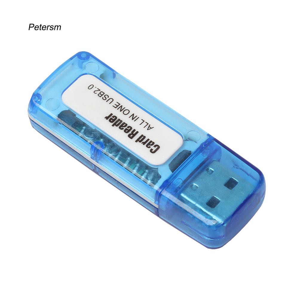 Đầu đọc thẻ nhớ USB 2.0 thiết kế 4 trong 1 cho M2 SD SDHC DV