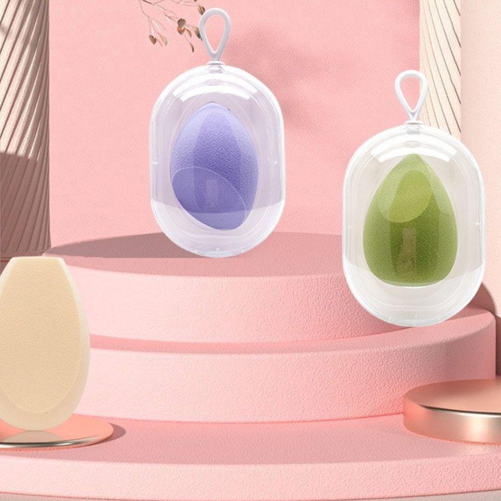 Giá Đỡ Bông Mút Trang Điểm Hình Quả Trứng Bằng Nhựa Chống Ẩm Mốc