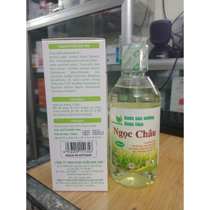 Nước súc miệng Ngọc châu 350ml