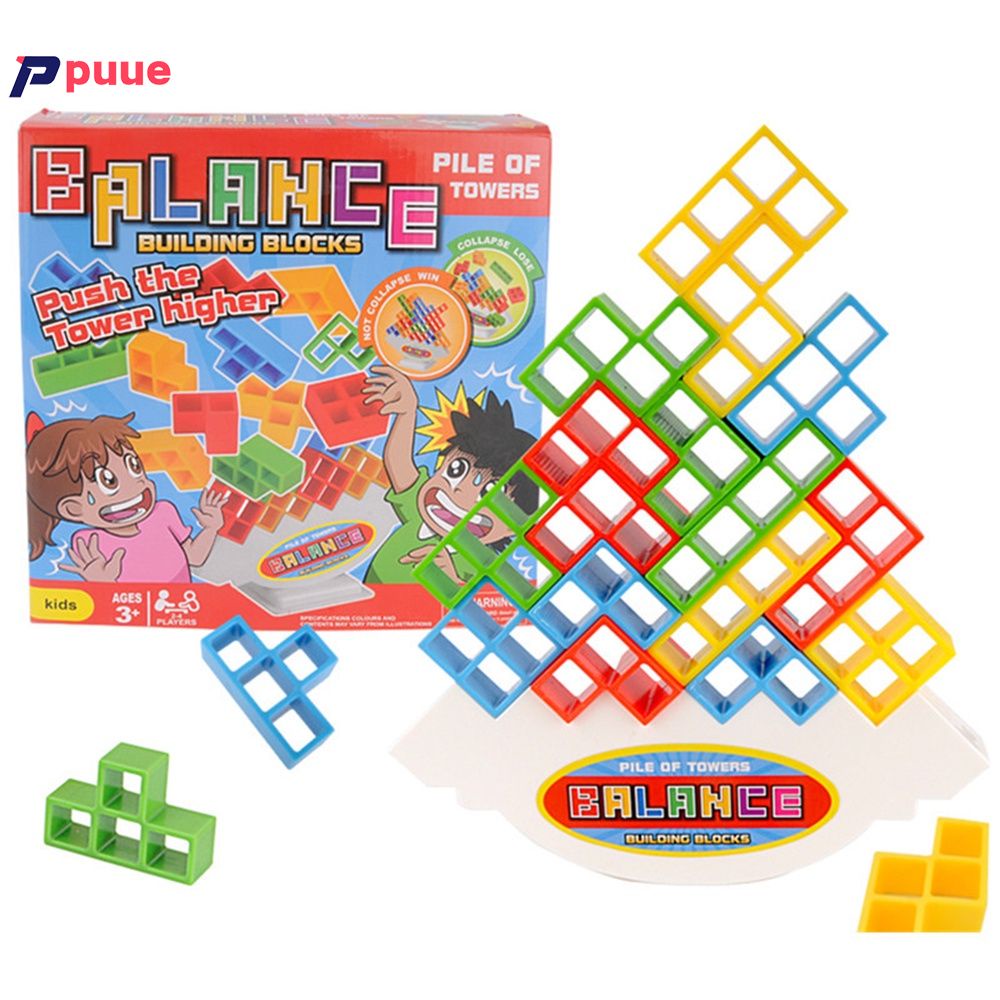 【Puee】 Giải Nén cân bằng khối xây dựng câu đố lắp ráp hộp trò chơi ghép hình câu đố TỰ LÀM Chính Tả khác nhau Đồ chơi bảng trò chơi.
