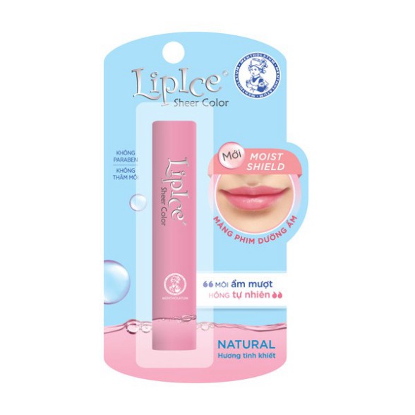 Son dưỡng LipIce Sheer Color có màu 2.4 g giúp dưỡng môi căng mọng mềm mịn, chống nắng bảo vệ môi