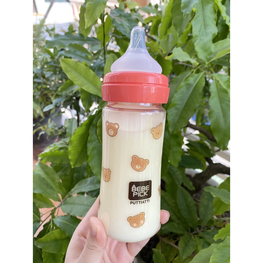 Sticker Gấu dán bình sữa đồ dùng cho bé