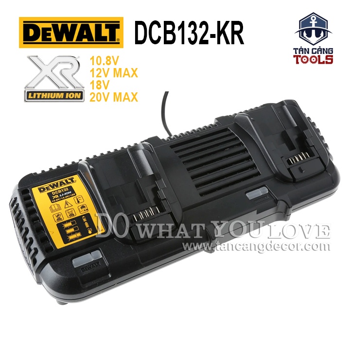 Sạc Pin Đôi 18V 60V DeWalt DCB132-KR
