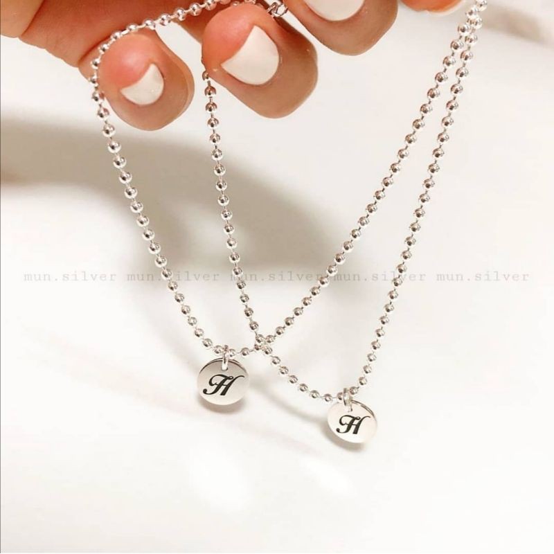 dây bi mặt tag tròn