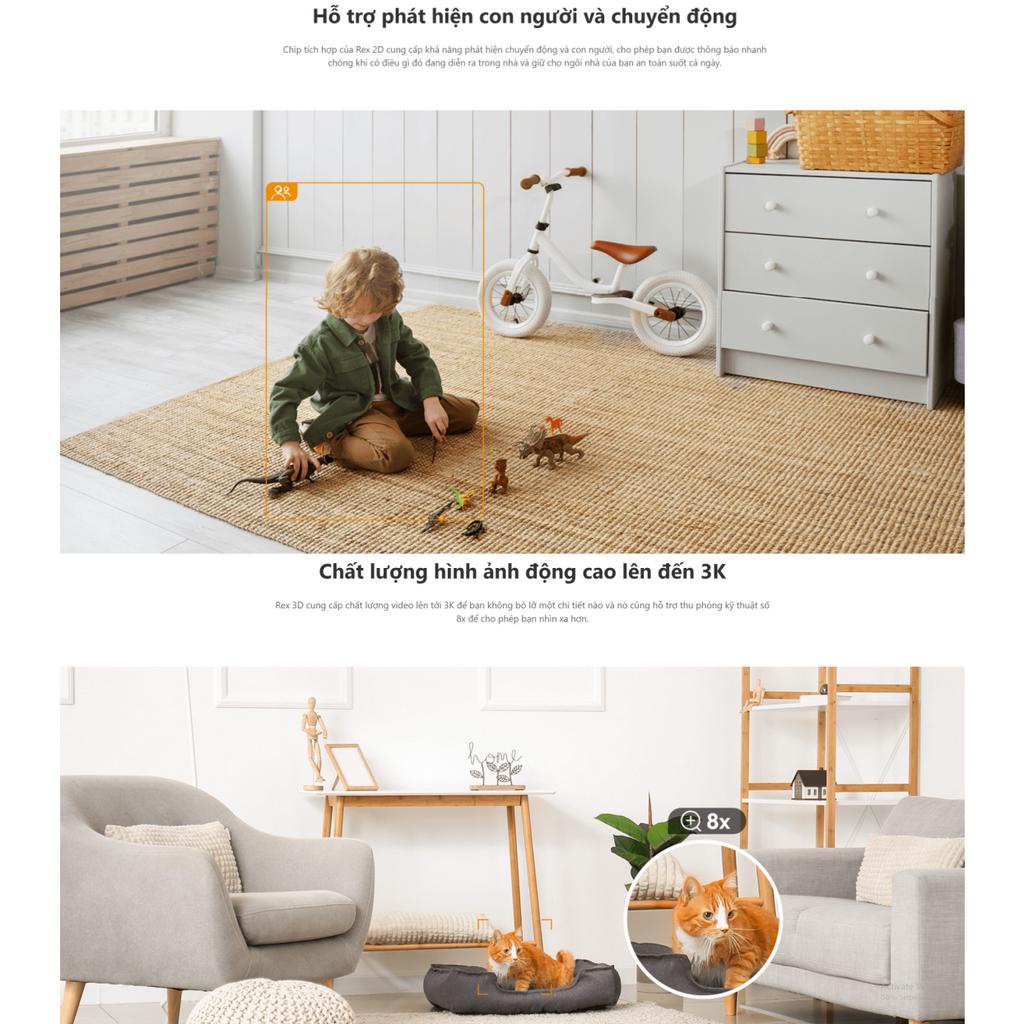 Camera Imou REX 2E Phân Giải 5M - 3M, Quay Quét Thông Minh, Phát Hiện Người AI GK2DP