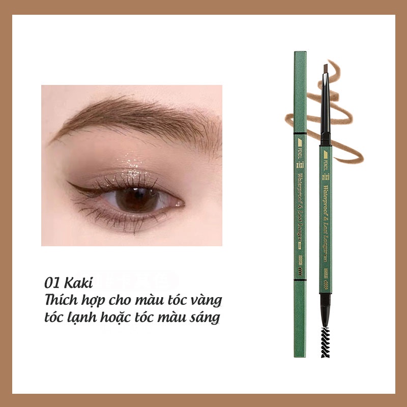 Chì Kẻ Mày 2 Đầu XiXi Chính Hãng Bền Màu Lâu Trôi Chống Nước D394