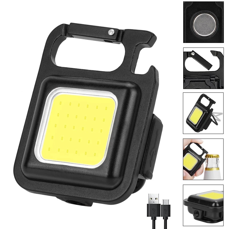 Đèn LED COB 3 Chế Độ Sáng/ Sạc USB Chống Thấm Nước Tiện Dụng Cho Dã Ngoại/ Cắm Trại