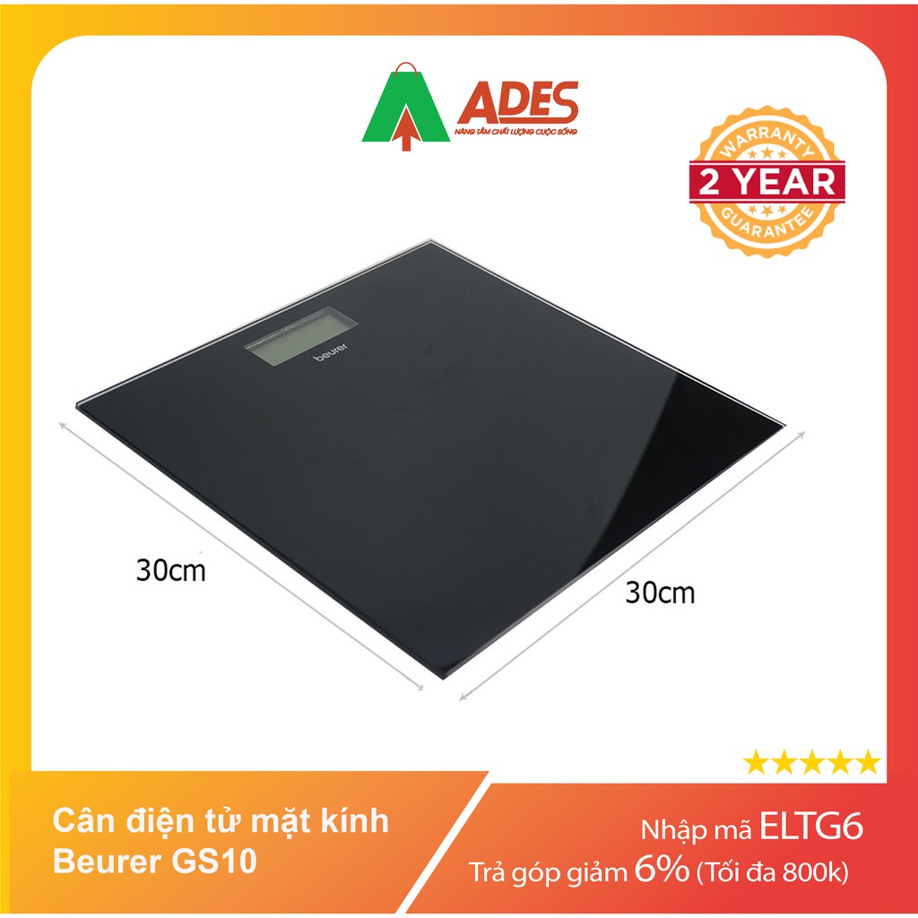 [ Chính hãng giá rẻ ] | Cân điện tử mặt kính trong GS10 | Vận chuyển toàn quốc