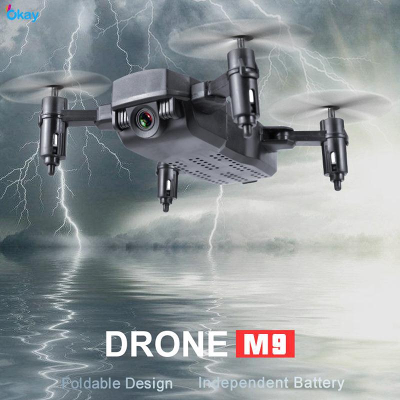 Máy bay điều khiển từ xa Drone M9 4CH 6-Axis UAV chống rung hỗ trợ camera kèm phụ kiện