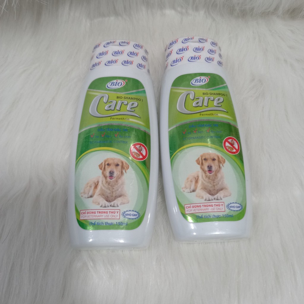 Sữa tắm ve rận cho chó mèo Bio Care xanh