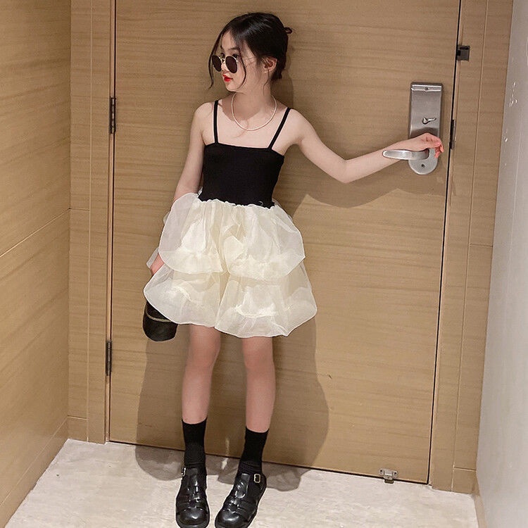 Váy Cho Bé Gái | Đầm Công Chúa Hai Dây Mùa Hè Hợp Thời Trang Cho Bé Gái