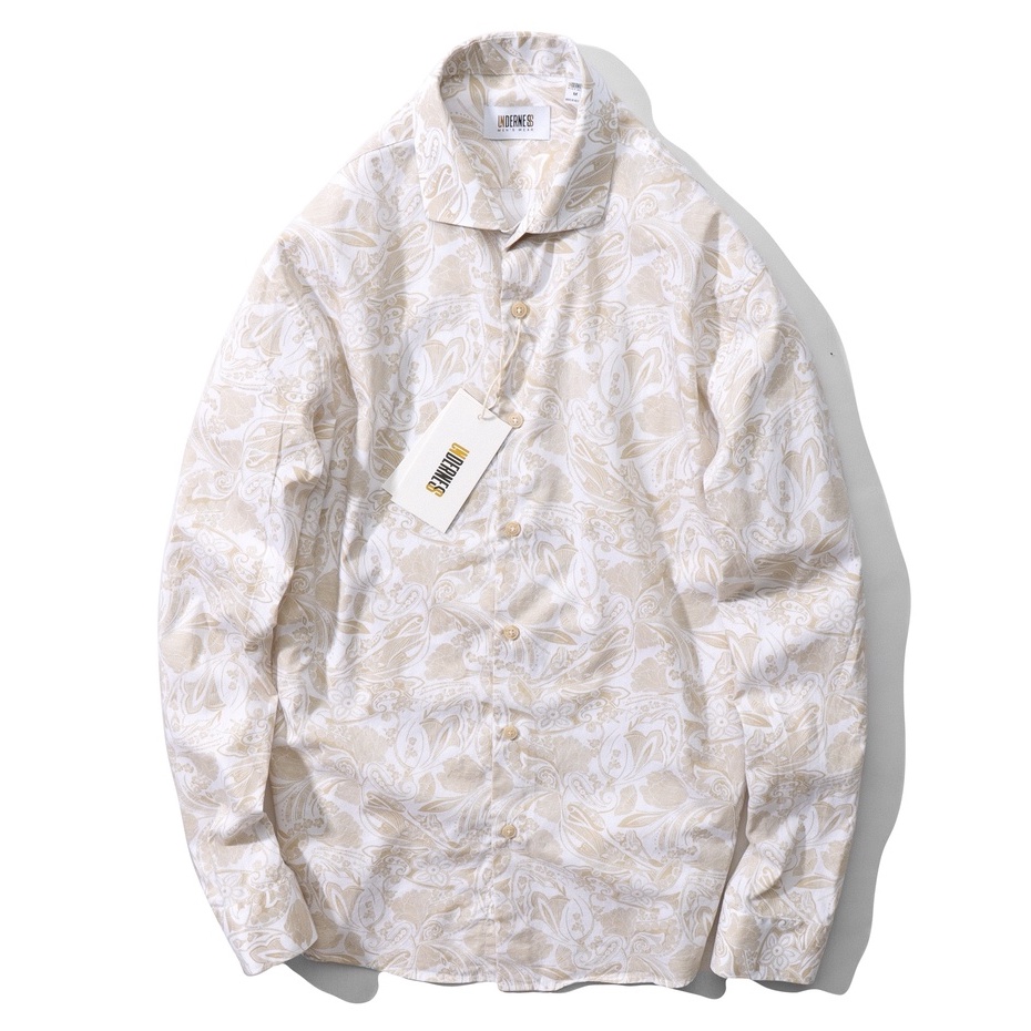 Áo sơ mi nam dài tay hoạt tiết chất liệu vải cotton cao cấp DICYDE HT.UD.04