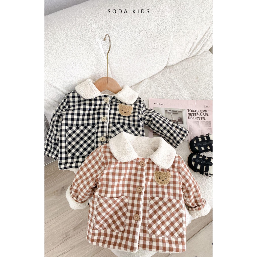 Áo khoác lót bông Teddy cho bé SODA KIDS