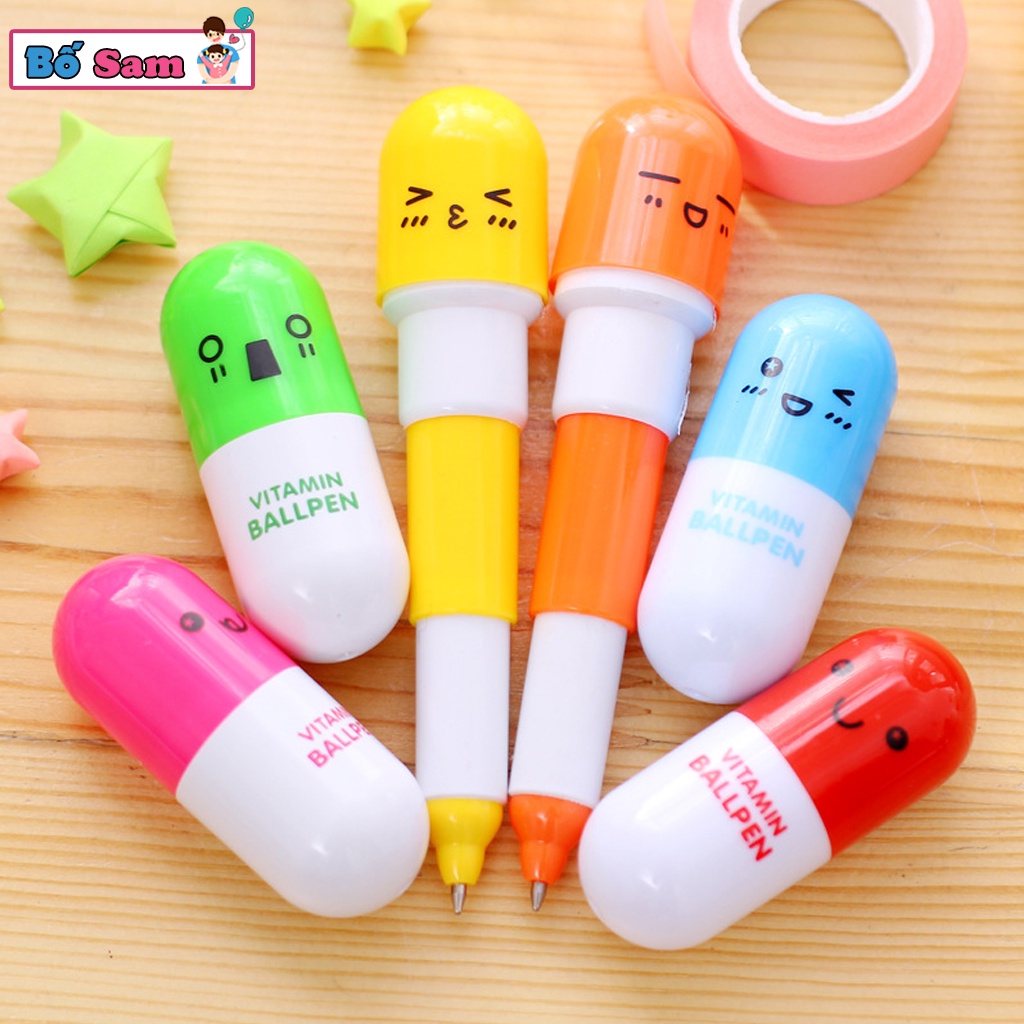 Bút viết hình viên thuốc, bút thuốc đáng yêu cute Shop Bố Sam