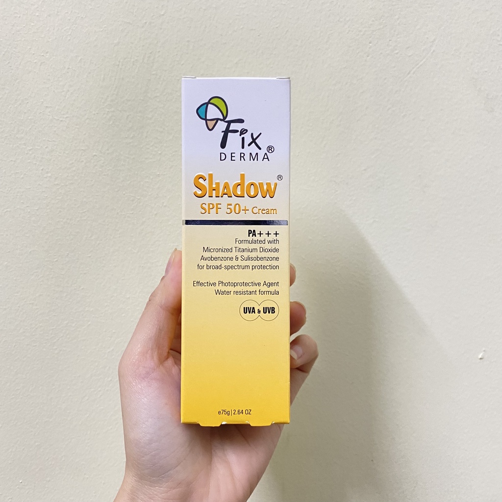 Kem chống nắng Fixderma shadow SPF 50+ và SPF 30+