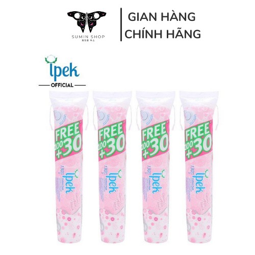 🍓Free Ship🍓Bông Tẩy Trang Ipek (130 miếng)