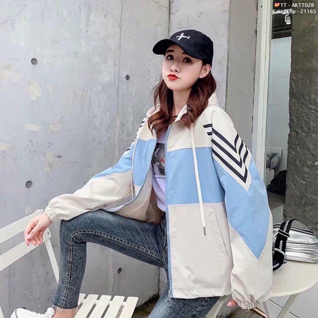 🌵 𝐓𝐡𝐞𝐔𝐥𝐳𝐳𝐚𝐧𝐠 🌵 053 Áo Khoác Bomber Kaki Phối Màu Chạy 3 Sọc (Kèm Video, Hình Thật) | BigBuy360 - bigbuy360.vn