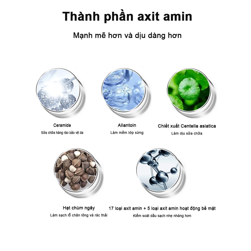 Sữa Rửa Mặt Tạo Bọt EIIO Chứa Amino Acid Làm Sạch Sâu Kiểm Soát Dầu Cho Nữ Thể Tích 150ml