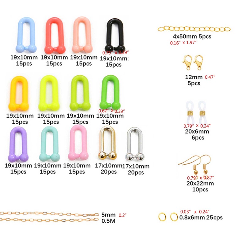 Sa Chuỗi Dây Đeo Cổ Tay Gắn Mắt Kính Nhiều Màu