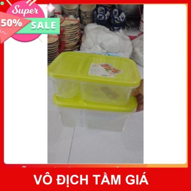 😆Hộp Nhựa Thực Phẩm 2 Ngăn Việt Nhật😇