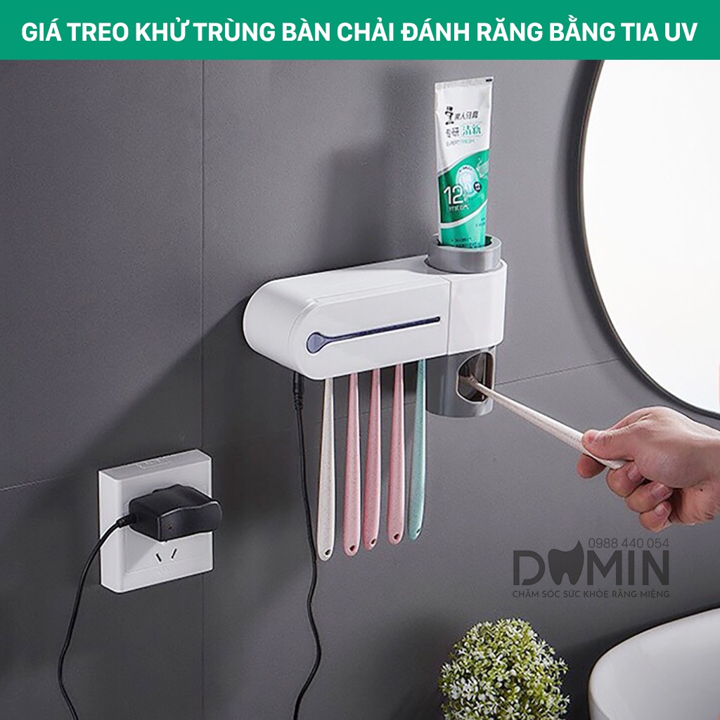 Giá Treo Vệ Sinh Tiệt Khuẩn Bàn Chải Răng Bằng Tia UV Toothbrush Sanitizer (Sản Phẩm Thông Minh Đến Từ Hàn Quốc )