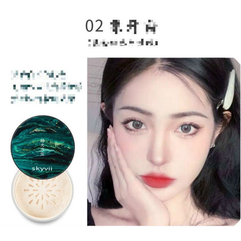 Phấn phủ kiềm dầu hộp lục giác hồng Lameila