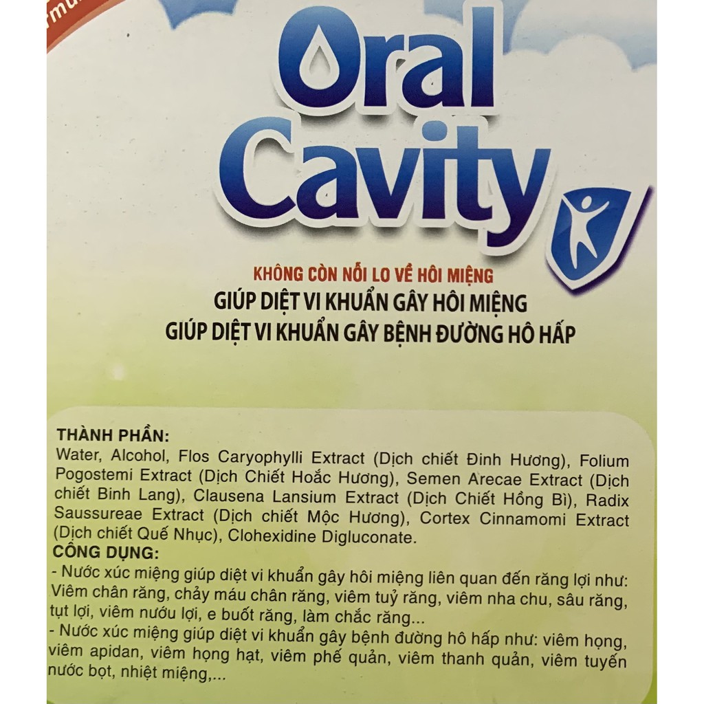 Nước súc miệng Oralcavity,lm giảm hôi miệng
