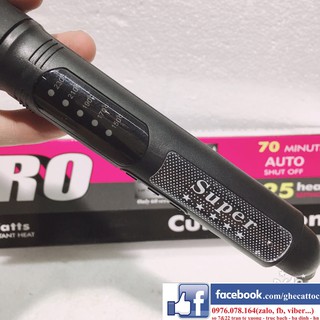 (Tặng 3 kẹp vịt) Máy uốn xoăn tóc cao cấp PRO 25mm
