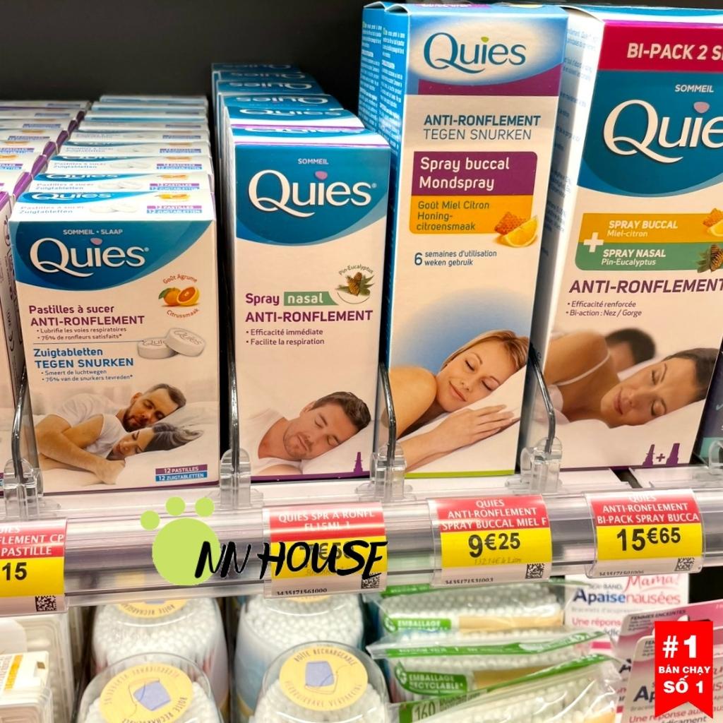 Xịt mũi chống ngáy ngủ Quies Anti Ronflement 15ml nội địa Pháp từ tinh dầu khuynh diệp, thông giúp ngủ ngon spray nasal
