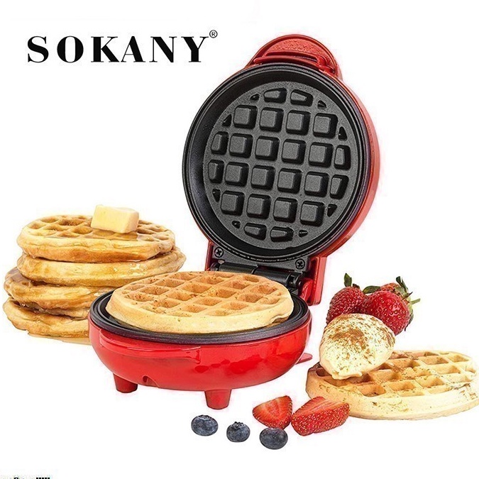 [Mã ELHADEV giảm 4% đơn 300K] Máy làm bánh waffle mini, bánh tàn ong Sokany