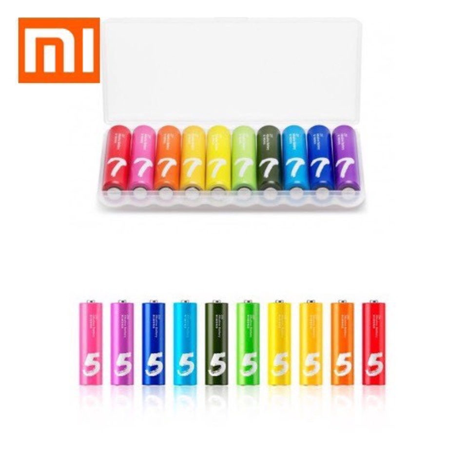 Pin AAA Alkaline Xiaomi Rainbow 7 - 1 vỉ 10 viên