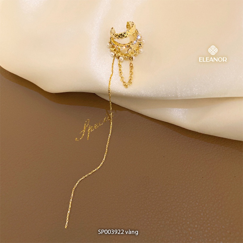 Bông tai nữ gắn vành tai đính đá ba vòng Eleanor Accessories phụ kiện trang sức cá tính ( một chiếc )