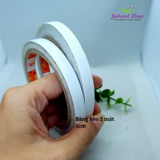 Băng keo 2 mặt 1.2 cm, mỏng