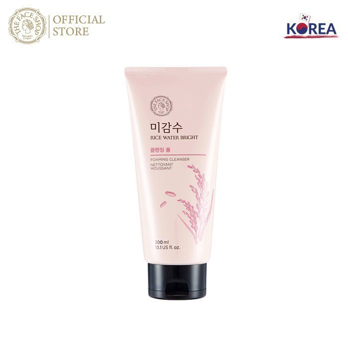 [Mã COSTFS13 - 8% - Tối đa 40K đơn 250K] Sữa Rửa Mặt Làm Sáng Da THEFACESHOP Rice Water Bright Cleansing Foam 300Ml