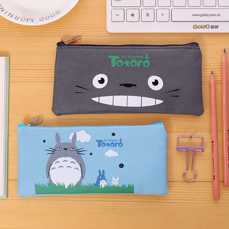 Túi vải đựng đồ dùng học tập TOTORO - Túi đựng bút viết siêu cute