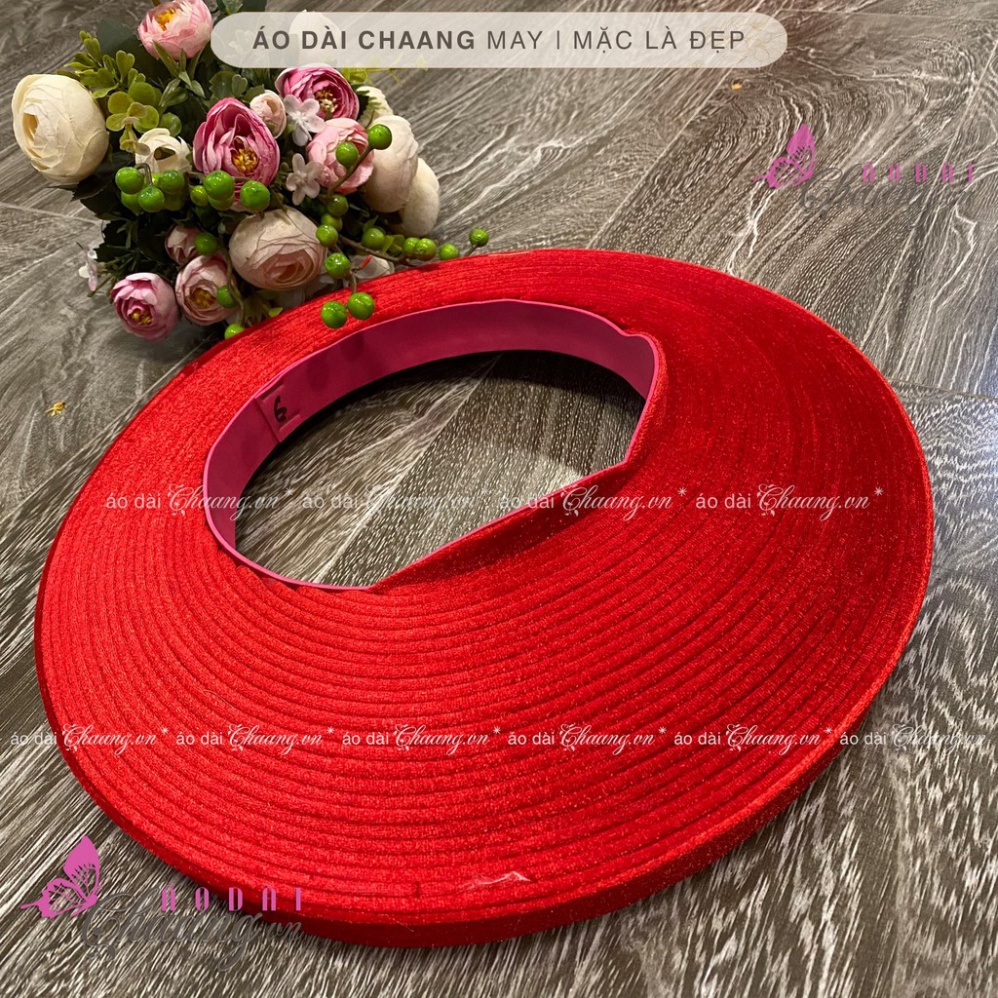 (Hàng Rẻ) Khăn xếp nhung đội đầu mấn đóng áo dài cô dâu loại 30 tầng đẹp (ảnh thật)