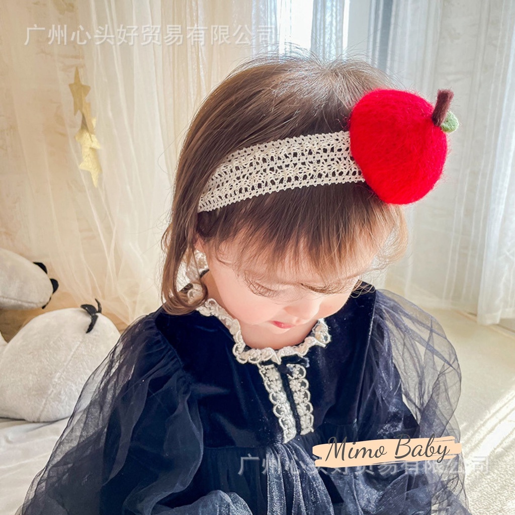 Băng đô turban hình quả cam, quả táo đáng yêu cho bé Mimo baby BD35