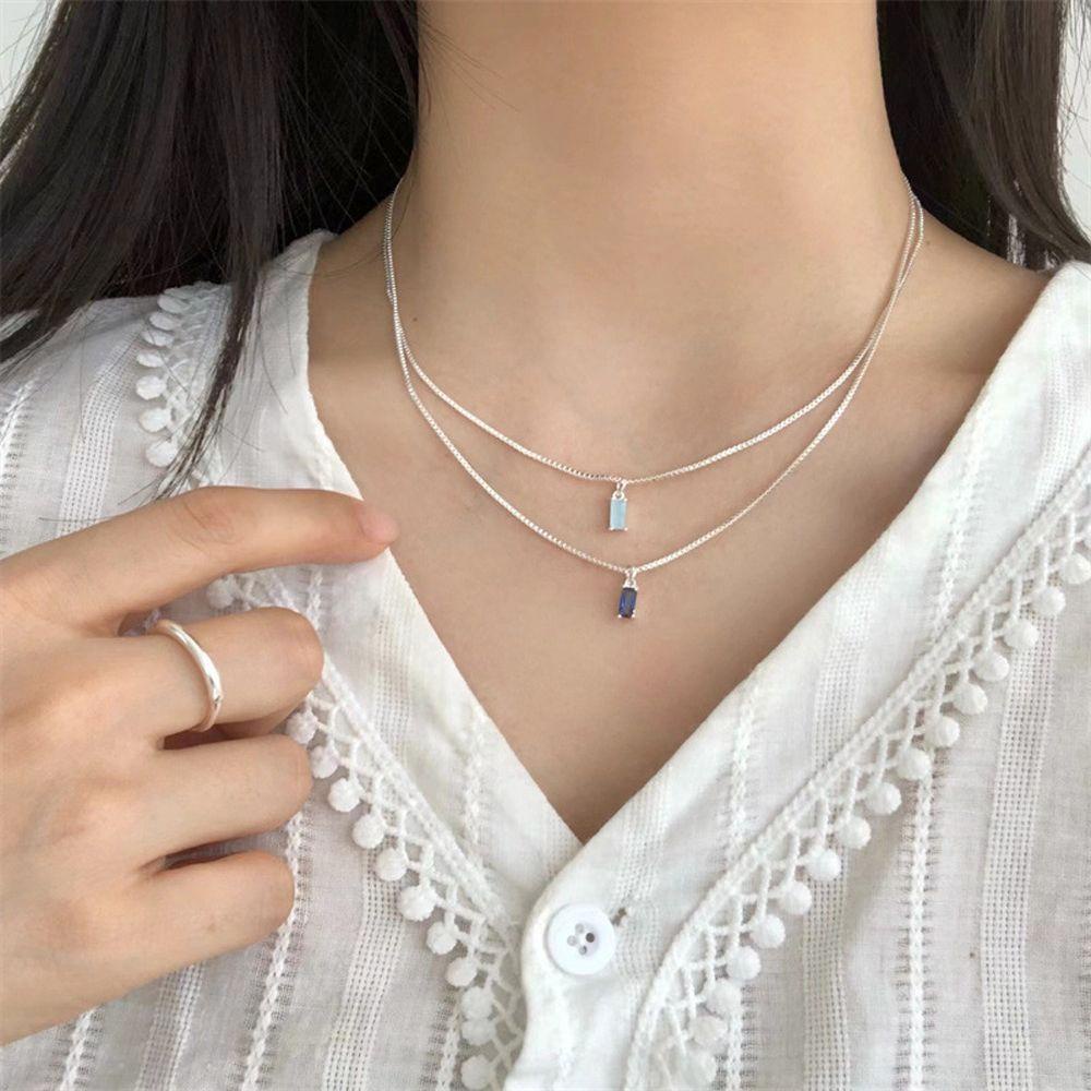 FORBETTER Dây Chuyền Thiết Kế Đơn Giản Thanh Lịch Cho Nữ