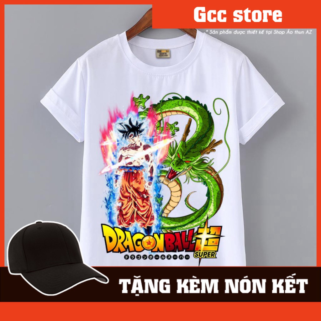 Siêu Xịn [Mã FASHIONT4MA2 giảm 10K đơn 50K] Áo thun in hình Songoku Bản năng vô cực Ultra Instinct - Có size trẻ em M247