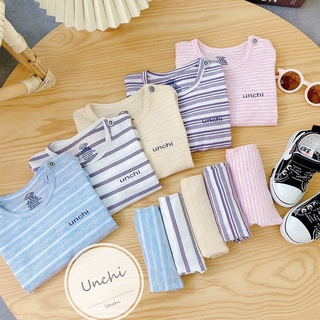 Bộ quần áo dài tay cho bé🥝 Unchi🥝 [co dãn bốn chiều]🥝 mềm mịn 🥝chất liệu bông tự nhiên