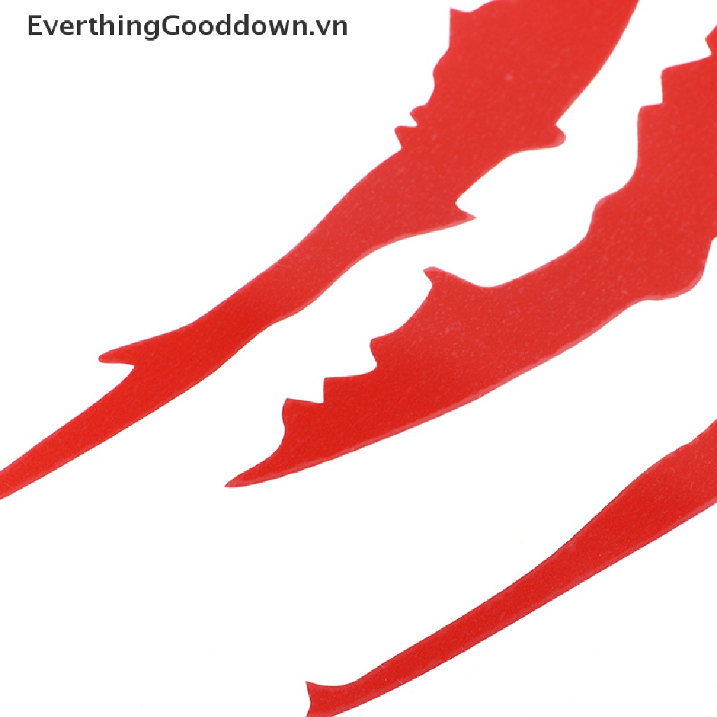Everthinggooddown Đề Can Dán Đèn Pha Xe Hơi Phản Quang Hình Dấu Chân Quái Vật