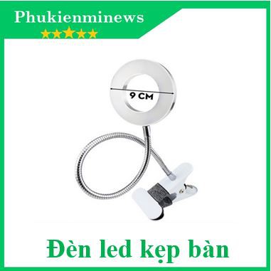 Đèn led kẹp bàn nối mi, đèn led kẹp bàn làm nail