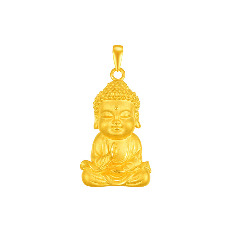 Mặt Dây Chuyền Hình Phật Mạ Vàng Cao Cấp Thời Trang