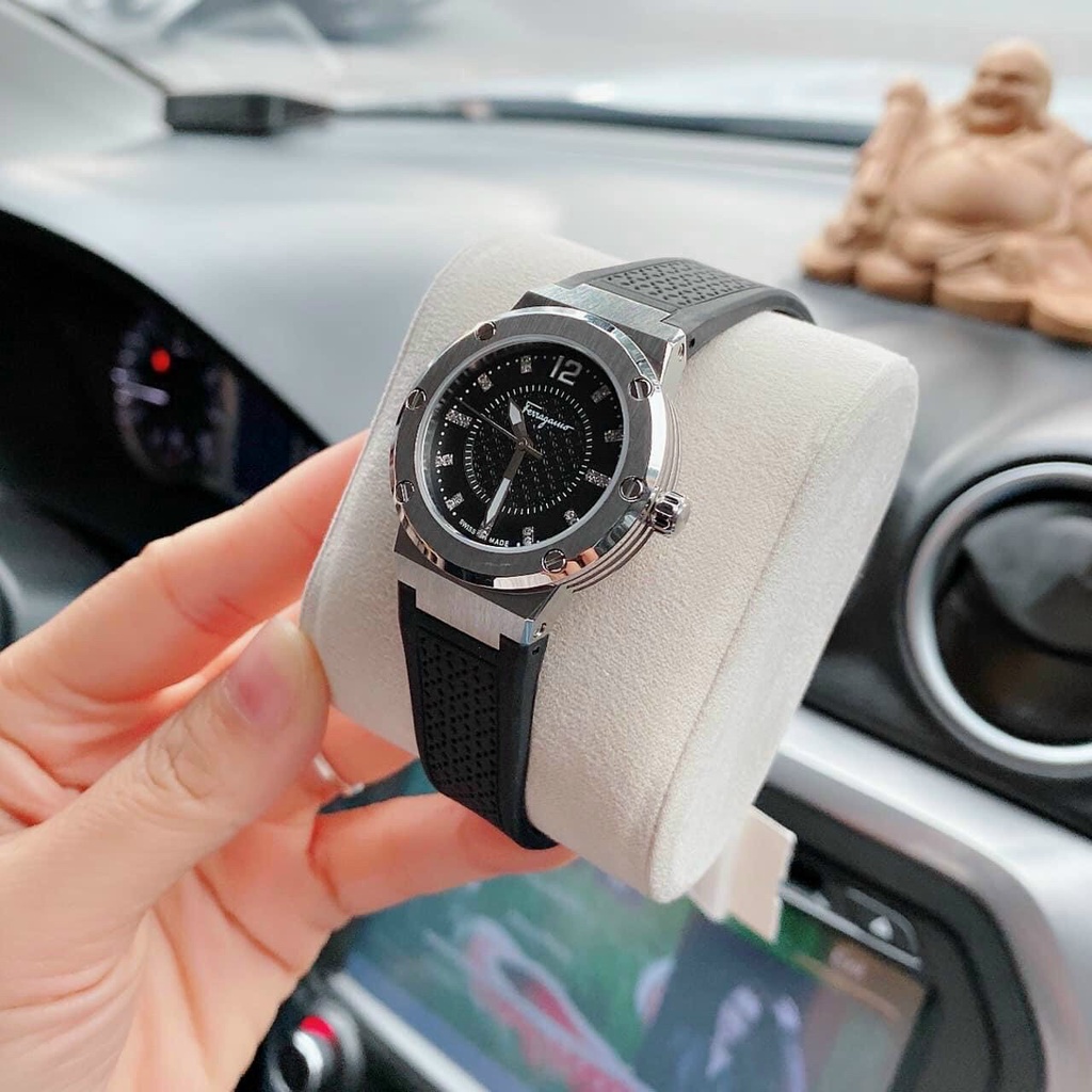Đồng hồ nữ cao cấp Salvatore Ferragamo F-80 Watch FIG020015, Full box, Luxury diamond watch